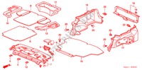 BANDEJA TRASERA/PORTAEQUIPAJE para Honda CIVIC EXI 4 Puertas 5 velocidades manual 2005