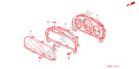 COMPONENTES DEL INDICADOR(NS) (2) para Honda CIVIC EXI 4 Puertas 5 velocidades manual 2005