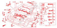 CONJ. DE CABLES DE MOTOR(RH) para Honda CIVIC EXI 4 Puertas 5 velocidades manual 2005