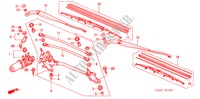 LIMPIAPARABRISAS(RH) para Honda CIVIC EXI 4 Puertas 5 velocidades manual 2005