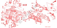 MULTIPLE DE ADMISION para Honda CIVIC VTI 4 Puertas 5 velocidades manual 2005