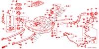 TANQUE DE COMBUSTIBLE(2) para Honda CIVIC EXI 4 Puertas 5 velocidades manual 2005