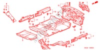 ALFOMBRA DE PISO para Honda CIVIC VTI 5 Puertas 5 velocidades manual 2001