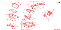 GUARNICION DE INSTRUMENTO(LADO DE CONDUCTOR) para Honda CIVIC VTI 5 Puertas 5 velocidades manual 2001