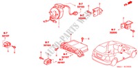 UNIDAD SRS para Honda CIVIC VI 5 Puertas 5 velocidades manual 2001
