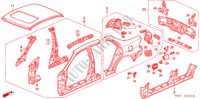 PANELES EXTERIORES para Honda ACCORD V6 4 Puertas 4 velocidades automática 2000