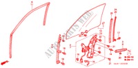 VENTANILLAS PUERTA DEL. para Honda ACCORD 2.3VTI 4 Puertas 5 velocidades manual 2000