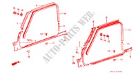 CONTRAMARCO DE PUERTA(3D) para Honda ACCORD GL 3 Puertas 5 velocidades manual 1983