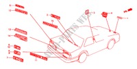 EMBLEMA para Honda ACCORD GL 3 Puertas 5 velocidades manual 1983