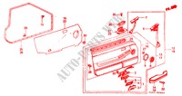 RECUBRIMIENTO DE PUERTA(3D) para Honda ACCORD EX 3 Puertas 5 velocidades manual 1982