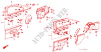RECUBRIMIENTO TRASERO(3D) para Honda ACCORD EX 3 Puertas 5 velocidades manual 1982