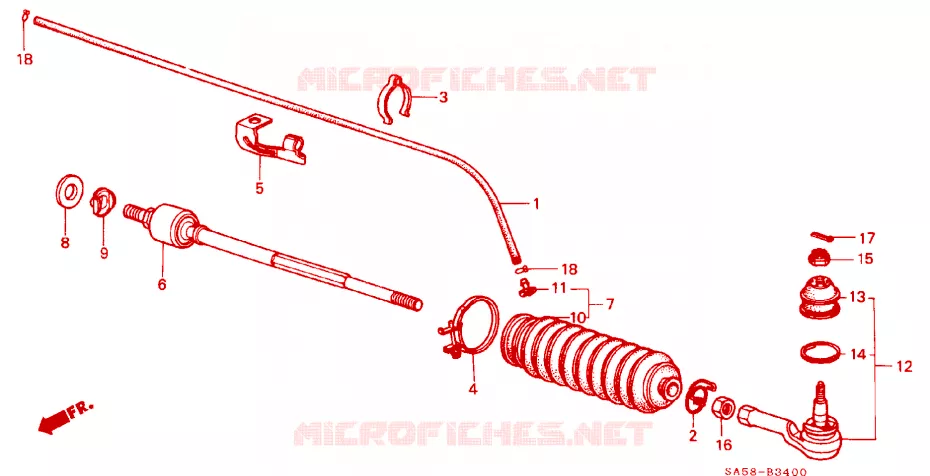 BARRA DE ACOPLAMIENTO Honda  ACCORD 1984 EX 4 velocidades automática 