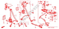 CINTURONES DE SEGURIDAD para Honda JAZZ VTI 5 Puertas 5 velocidades manual 2003