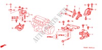 SOPORTES DE MOTOR(CVT) para Honda JAZZ 1.4LX 5 Puertas automática completa 2002
