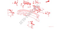 APOYOS DEL PANEL DE INSTRUMENTO (LH) para Honda LEGEND ZI 4 Puertas 5 velocidades manual 1990