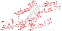 TUBERIA DE ESCAPE para Honda LEGEND XI EXCLUSIVE 4 Puertas 5 velocidades manual 1990