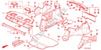 BANDEJA TRASERA/RECUBRIMIENTO LATERAL para Honda ACCORD VTIL 4 Puertas 5 velocidades manual 2007