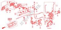 CERRADURAS DE PUERTA DEL./ MANIJA EXTERIOR para Honda ACCORD VTIL 4 Puertas 5 velocidades manual 2007