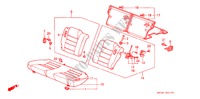 ASIENTO TRASERO(3D) para Honda ACCORD EX 3 Puertas 5 velocidades manual 1989