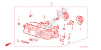 FARO DELANTERO(2) para Honda ACCORD EX 1600 4 Puertas 4 velocidades automática 1989