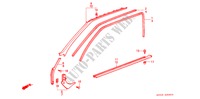 GUARNICION DE APERTURA(3D) para Honda ACCORD STD 3 Puertas 5 velocidades manual 1989