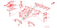 MULTIPLE DE ADMISION (CARBURADOR) para Honda ACCORD EX 1600 4 Puertas 4 velocidades automática 1989