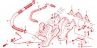 MULTIPLE DE ESCAPE(1) para Honda ACCORD EX 1600 4 Puertas 5 velocidades manual 1989