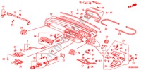 PANEL DE INSTRUMENTO(RH) para Honda ACCORD EX 1600 4 Puertas 4 velocidades automática 1989