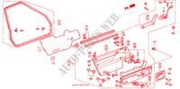RECUBRIMIENTO DE PUERTA(4D) para Honda ACCORD EX 1600 4 Puertas 5 velocidades manual 1989