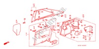 RECUBRIMIENTO LATERAL/ RECUBRIMIENTO DE COSTADO(3D) para Honda ACCORD STD 3 Puertas 5 velocidades manual 1989
