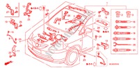 CONJ. DE CABLES DE MOTOR(RH) para Honda CITY ZX VTI-L 4 Puertas 5 velocidades manual 2007