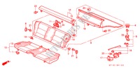 ASIENTO TRASERO para Honda PRELUDE 2.0SI 2 Puertas 5 velocidades manual 1988