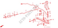 ESTABILIZADOR DELANTERO/DELANTERO BRAZO INFERIOR para Honda PRELUDE 2.0EX 2 Puertas 5 velocidades manual 1991