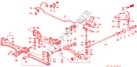 ESTABILIZADOR TRASERO/TRASERO BRAZO INFERIOR para Honda PRELUDE 4WS 2.0 SI 2 Puertas 4 velocidades automática 1989