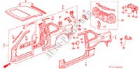 ESTRUCTURA DE CUERPO(3) para Honda PRELUDE 2.0SI 2 Puertas 5 velocidades manual 1988