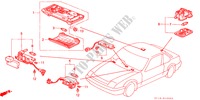 LUZ INTERIOR para Honda PRELUDE 4WS 2.0 SI 2 Puertas 5 velocidades manual 1989