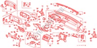 PANEL DE INSTRUMENTO(LH) para Honda PRELUDE 4WS 2.0 SI 2 Puertas 4 velocidades automática 1988