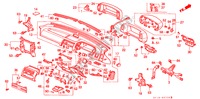 PANEL DE INSTRUMENTO(RH) para Honda PRELUDE 4WS 2.0 SI 2 Puertas 4 velocidades automática 1988