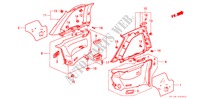 RECUBRIMIENTO LATERAL para Honda PRELUDE 4WS SI 2 Puertas 5 velocidades manual 1990