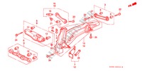 BRAZO INFERIOR TRASERO para Honda CIVIC DX 1300 3 Puertas 5 velocidades manual 1989