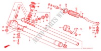 CAJA ENGRANAJE DIRECCION(2) para Honda CIVIC DX 1200 3 Puertas 5 velocidades manual 1988
