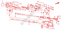 COLUMNA DE DIRECCION(2) para Honda CIVIC DX 1300 3 Puertas 5 velocidades manual 1989