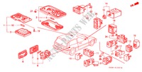 LUZ INTERIOR/INTERRUPTOR para Honda CIVIC DX 1300 3 Puertas 5 velocidades manual 1989
