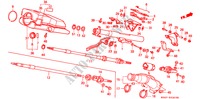 COLUMNA DE DIRECCION(4) (INCLINACION) para Honda CIVIC DX 4 Puertas 5 velocidades manual 1988