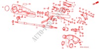 COLUMNA DE DIRECCION(4) (INCLINACION) para Honda CIVIC WAGON RTX 5 Puertas 5 velocidades manual 1988