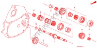EJE PRINCIPAL/ENGRANAJE(2WD) para Honda CIVIC SHUTTLE GL 5 Puertas 5 velocidades manual 1990