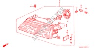 FARO DELANTERO(2) para Honda CIVIC SHUTTLE GL 5 Puertas 4 velocidades automática 1990