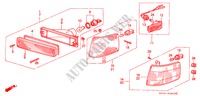 LUZ DE COMBINACION para Honda CIVIC WAGON RTX 5 Puertas 5 velocidades manual 1989