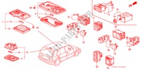 LUZ INTERIOR/INTERRUPTOR para Honda CIVIC SHUTTLE GL 5 Puertas 5 velocidades manual 1988
