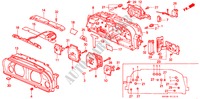INDICADOR DE COMBINACION COMPONENTES para Honda CIVIC SHUTTLE 55X 5 Puertas 4 velocidades automática 1995